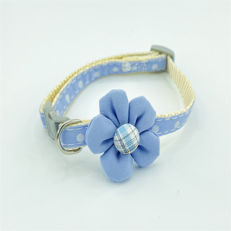 Cute Cartoon Flower Polka Dot Collar