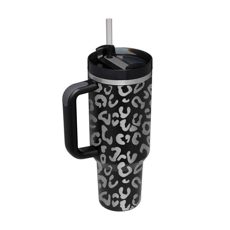 40 Oz Tumbler With Handle Straw Insulated