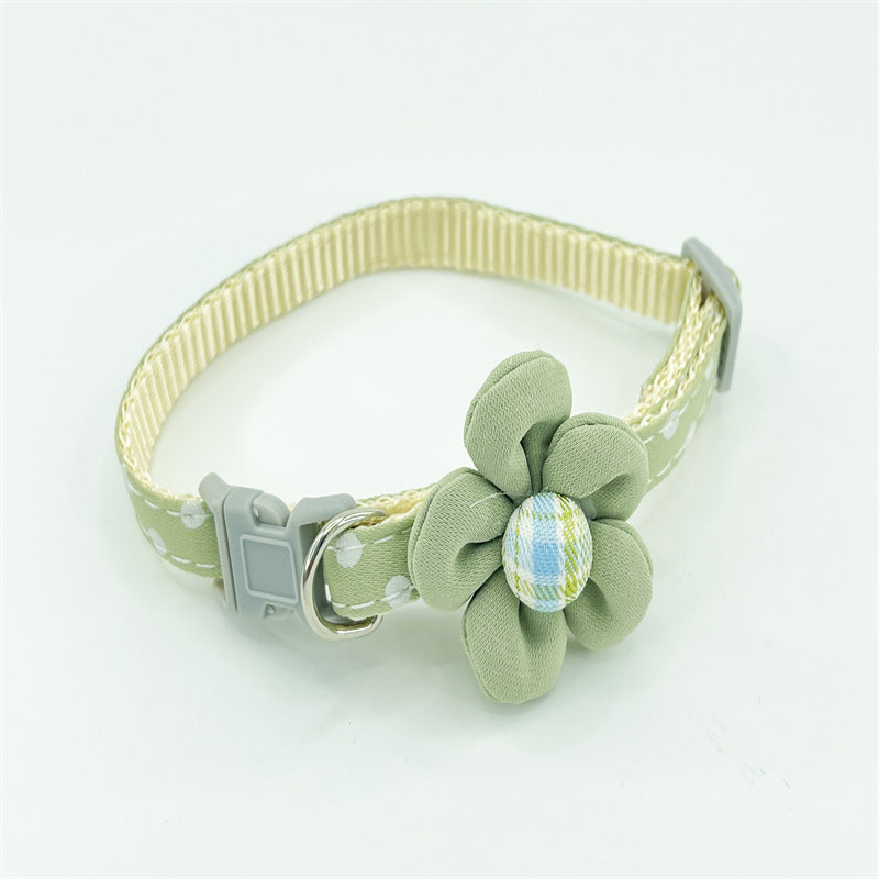 Cute Cartoon Flower Polka Dot Collar