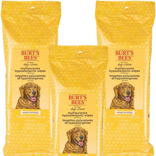 Natural Multipurpose Dog Grooming Wipes | Puppy & Dog Wipes for All Purpose Cleaning | Cruelty Free, Sulfate & Paraben Free, Ph Balanced for Dogs, 150 Count