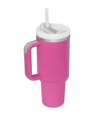 40 Oz Tumbler With Handle Straw Insulated