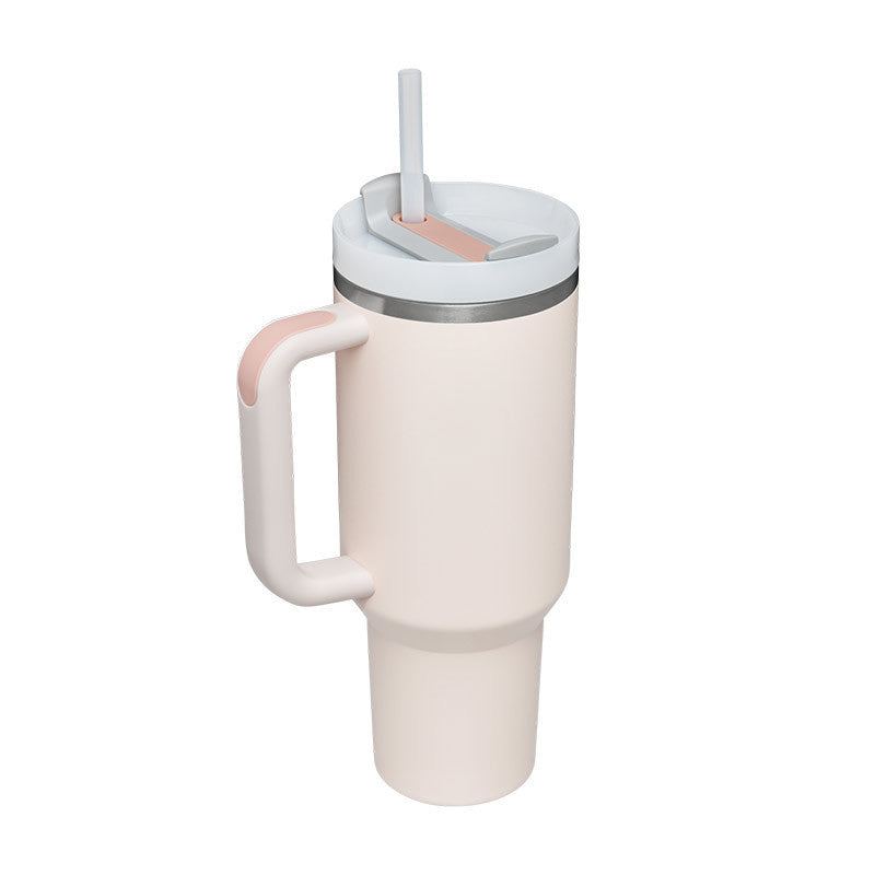 40 Oz Tumbler With Handle Straw Insulated