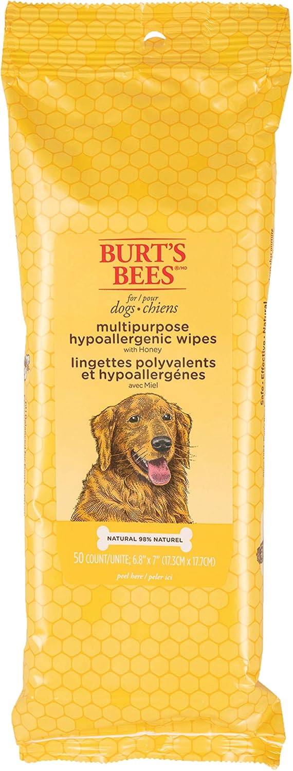 Natural Multipurpose Dog Grooming Wipes | Puppy & Dog Wipes for All Purpose Cleaning | Cruelty Free, Sulfate & Paraben Free, Ph Balanced for Dogs, 150 Count