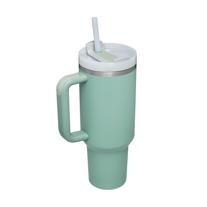 40 Oz Tumbler With Handle Straw Insulated