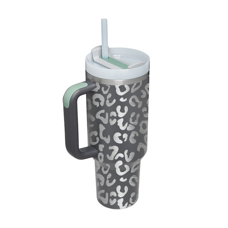 40 Oz Tumbler With Handle Straw Insulated