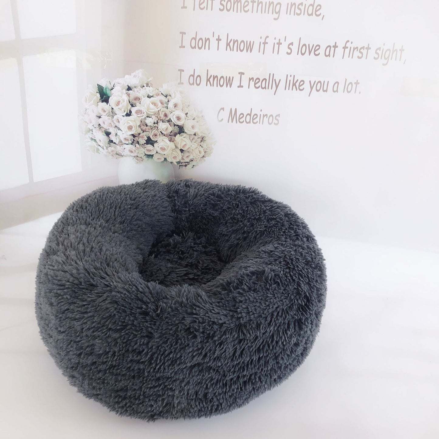 Removable And Washable Round Long Hair Pet Nest